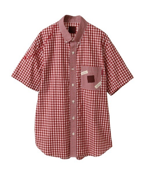 paulsmith 赤 黒 ギンガムチェック シャツ メンズ