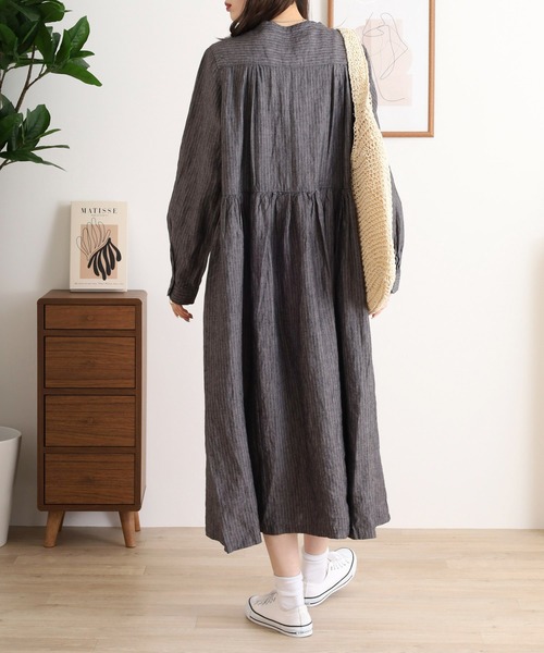 ubasoku（ウバソク） スマホショルダー ワンピース 夏 麻比翼前開き
