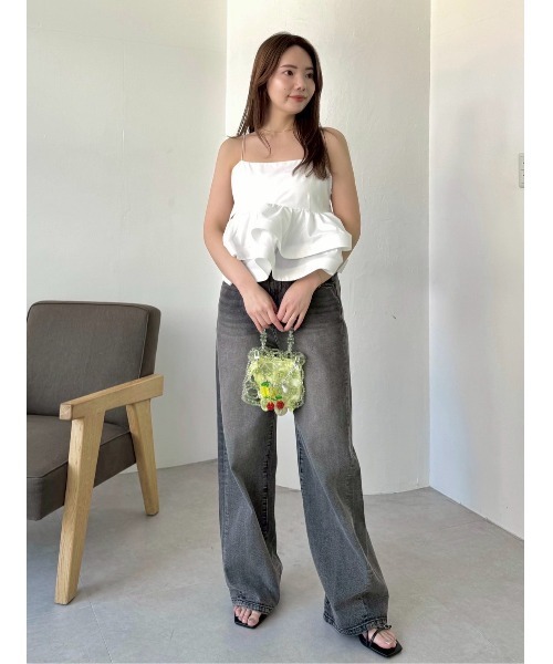 FRAY I.D ジーンズ デニム デニムパンツ ハイウエストワイド