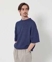 H　BEAUTY&YOUTH コードヤーンショートスリーブニット H BEAUTY&YOUTH UNITED ARROWS（エイチビューティーアンドユース