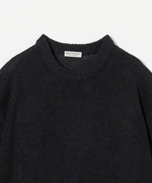 H　BEAUTY&YOUTH コードヤーンショートスリーブニット H BEAUTY&YOUTH UNITED ARROWS（エイチビューティーアンドユース