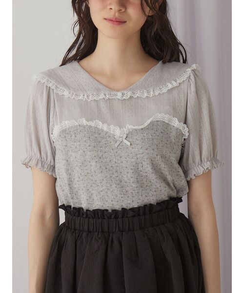 トップス meltthelady  tiny flower tops Melt the lady tiny flower tops