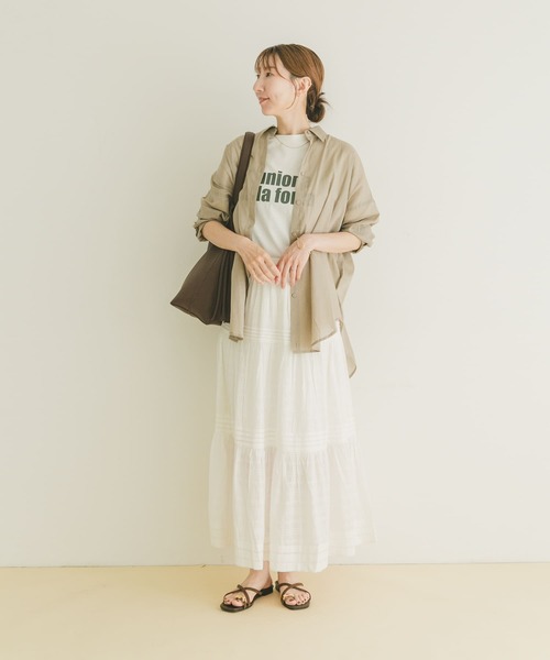 URBAN RESEARCH コットンティアードロングスカート コットンティアードロングスカート（スカート）｜URBAN RESEARCH