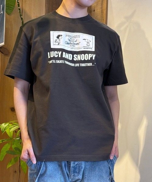 tシャツ スヌーピー「SNOOPY」organic cotton T-shirts(LUCY＆SNP) レディース メンズ