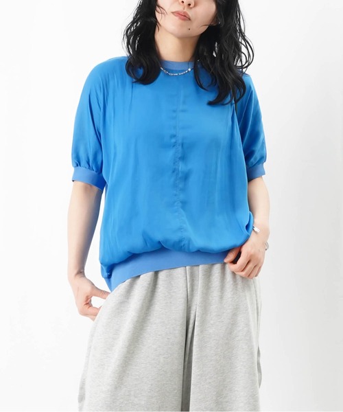 LADY LUCK LUCA tシャツ LC/LLL 布帛×カットソープルオーバー