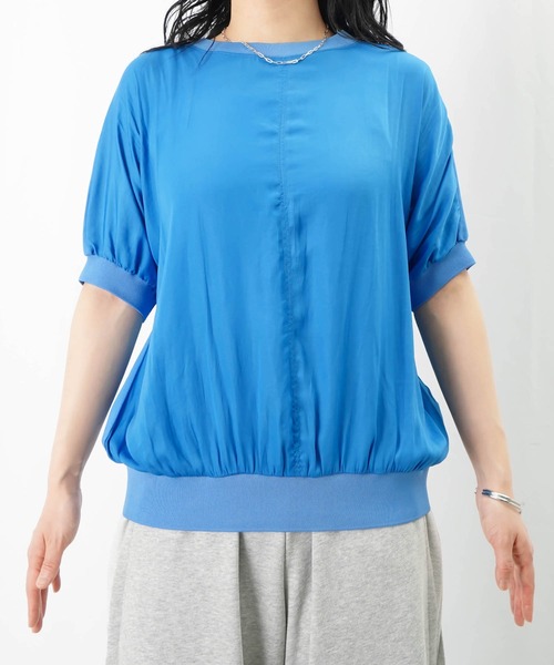 tシャツ LC/LLL 布帛×カットソープルオーバー レディース LADY LUCK LUCA tシャツ LC/LLL 布帛×カットソープルオーバー