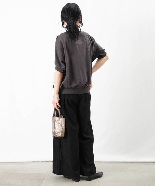 tシャツ LC/LLL 布帛×カットソープルオーバー レディース LADY LUCK LUCA tシャツ LC/LLL 布帛×カットソープルオーバー