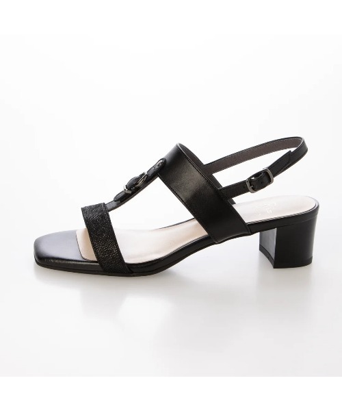 Riz raffinee（リズ ラフィーネ） サンダル 「3E」スクエアトゥの