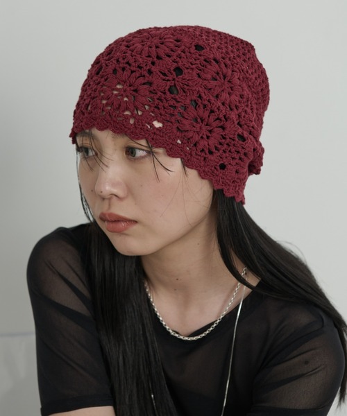 Aunt Marie's（アントマリーズ） ニット帽 ニットキャップ クロシェ