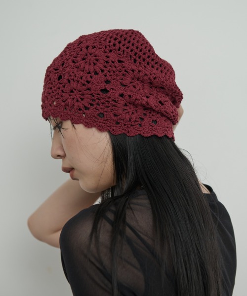 Aunt Marie's（アントマリーズ） ニット帽 ニットキャップ クロシェ