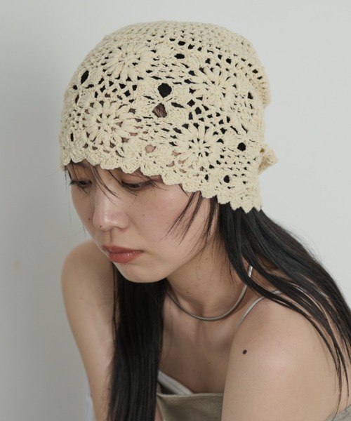 Aunt Marie's（アントマリーズ） ニット帽 ニットキャップ クロシェ