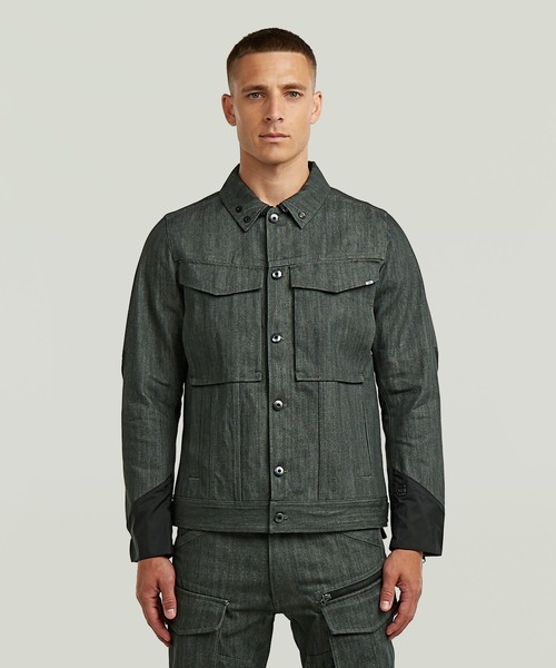 専用　新品未使用タグ付き　ジースターロゥ 3Dデニムジャケット ヴィンテージ M G-STAR RAW デニムジャケット gジャン VODAN PM 3D SLIM JACKET