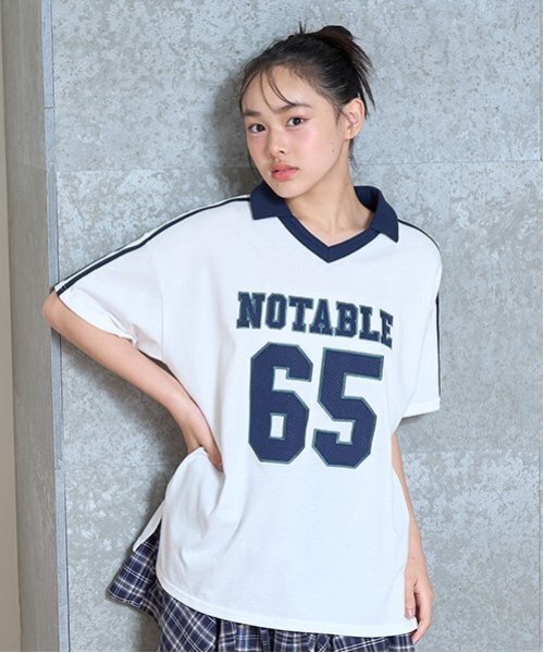 【 子供服断捨離中 】h 　no3 WEB限定/DRC/やわらか天竺】肩あきフリル半袖Tシャツ ｜子供服
