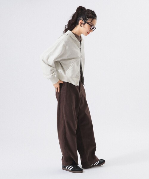 BEAMS BOY チノパン ワイド チノ パンツ レディース : ZOZOTOWN