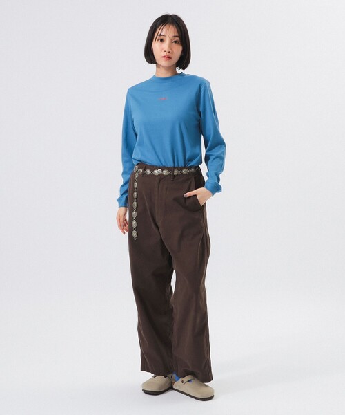 BEAMS BOY チノパン ワイド チノ パンツ レディース : ZOZOTOWN