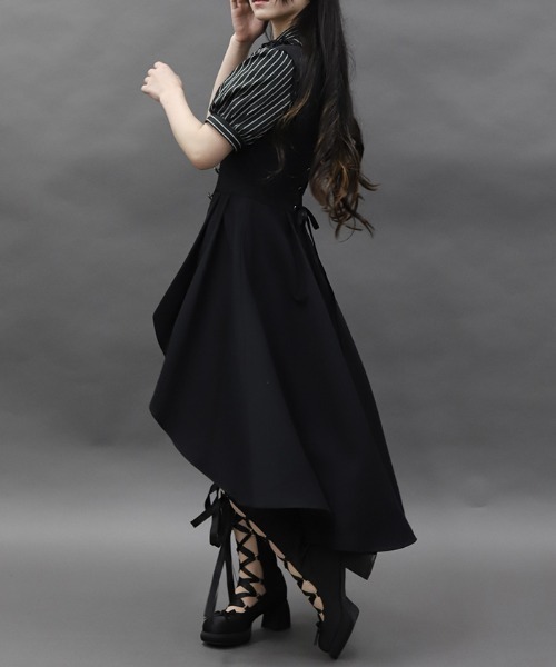 axes femme POETIQUE ワンピース ベストデザインミニワンピース