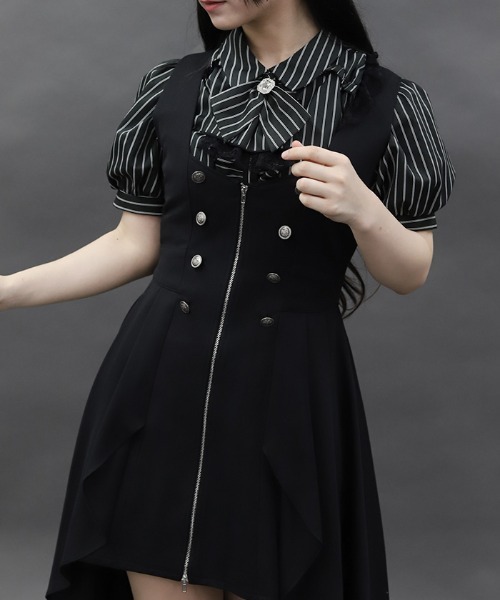 axes femme POETIQUE ワンピース ベストデザインミニワンピース