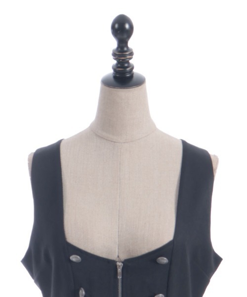 axes femme POETIQUE ワンピース ベストデザインミニワンピース