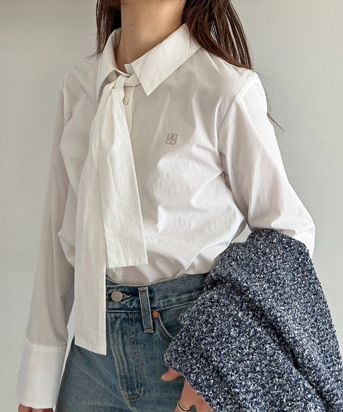 「SNIDEL」 長袖シャツ ONE SIZE ホワイト レディース
