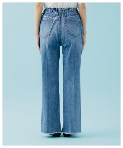 [GLOBAL WORK] ботинки cut Denim брюки MEDIUM темно-синий женский 