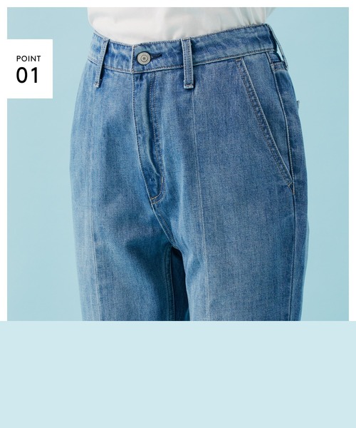 [GLOBAL WORK] ботинки cut Denim брюки MEDIUM темно-синий женский 
