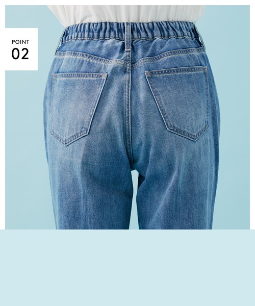 [GLOBAL WORK] ботинки cut Denim брюки MEDIUM темно-синий женский 