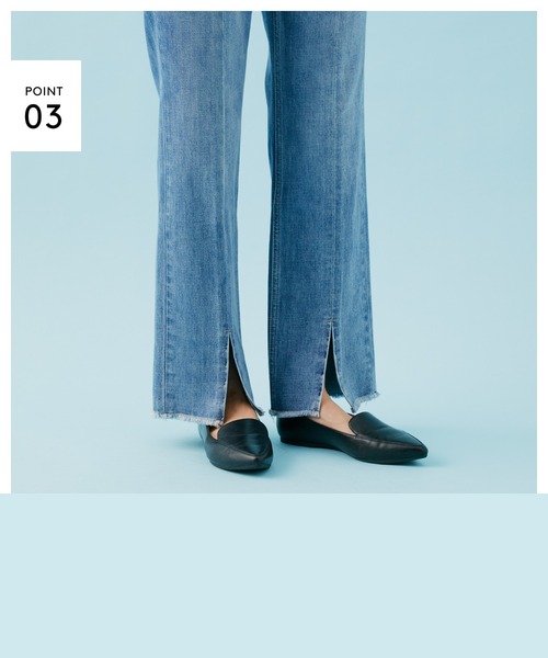 [GLOBAL WORK] ботинки cut Denim брюки MEDIUM темно-синий женский 