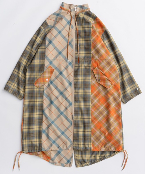 新品未使用　メゾンスペシャルチェック柄 モッズコート MAISON SPECIAL（メゾンスペシャル） モッズコート コート Plaid Mods