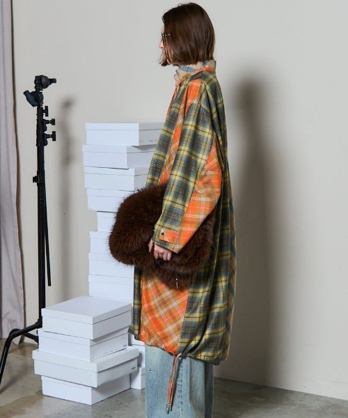 MAISON SPECIAL（メゾンスペシャル） モッズコート コート Plaid Mods
