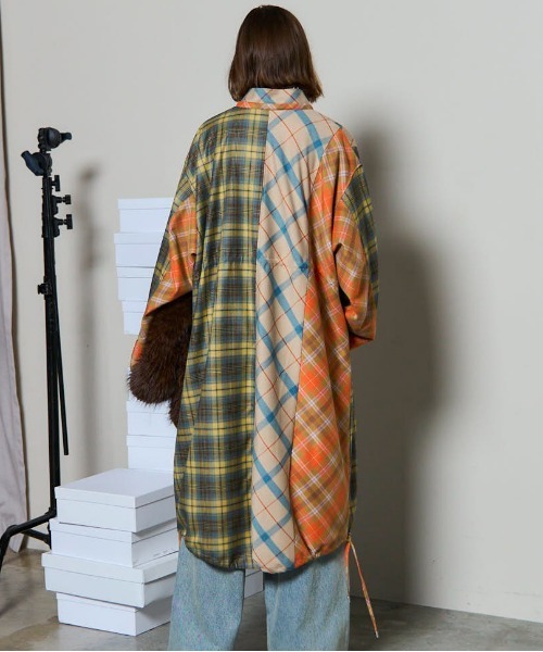 【新品未使用】　Plaid Mods Coat MAISON SPECIAL（メゾンスペシャル） モッズコート コート Plaid Mods