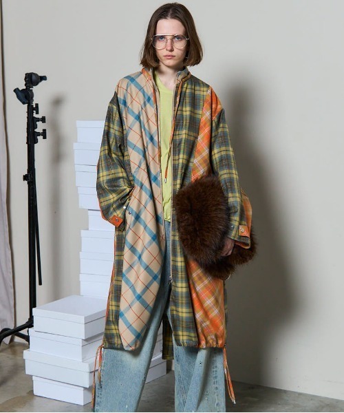 新品未使用　メゾンスペシャルチェック柄 モッズコート MAISON SPECIAL（メゾンスペシャル） モッズコート コート Plaid Mods