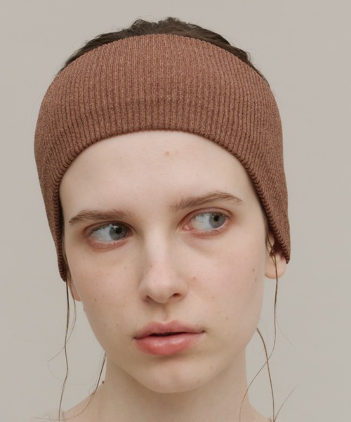 【新品未使用】 kinema knit hair band 【ブラウン】 新色追加】Rib knit hair band 2set | hwyl