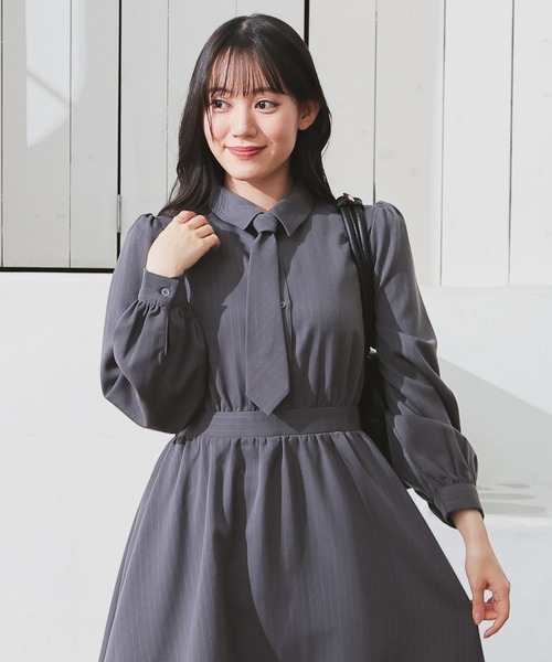 Honeys（ハニーズ） ワンピース ネクタイ付ワンピース : ZOZOTOWN