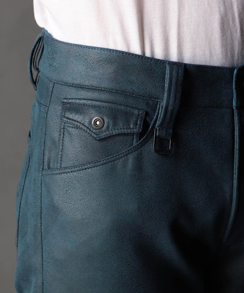 NICOLE CLUB FOR MEN（ニコルクラブフォーメン） パンツ レザーライク