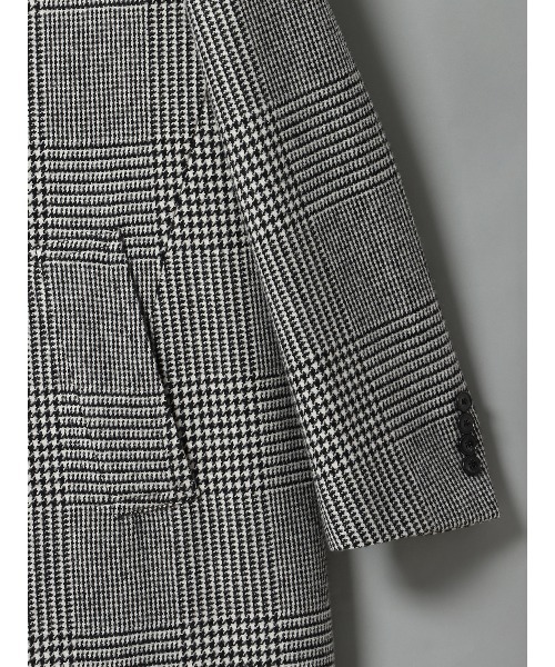 チェスターコート コート GOOVI シングルチェスターコート ウール