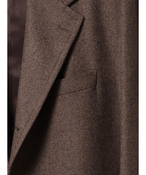 チェスターコート コート GOOVI シングルチェスターコート ウール