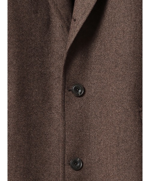 チェスターコート コート GOOVI シングルチェスターコート ウール