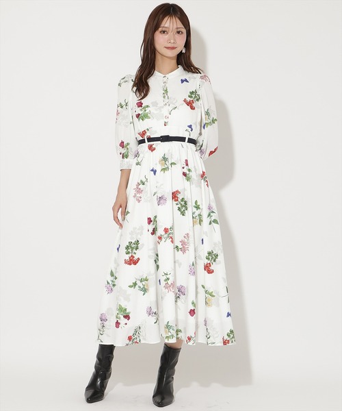 アンドクチュール コラボワンピース AND COUTURE（アンドクチュール） ワンピース クラシックフラワー