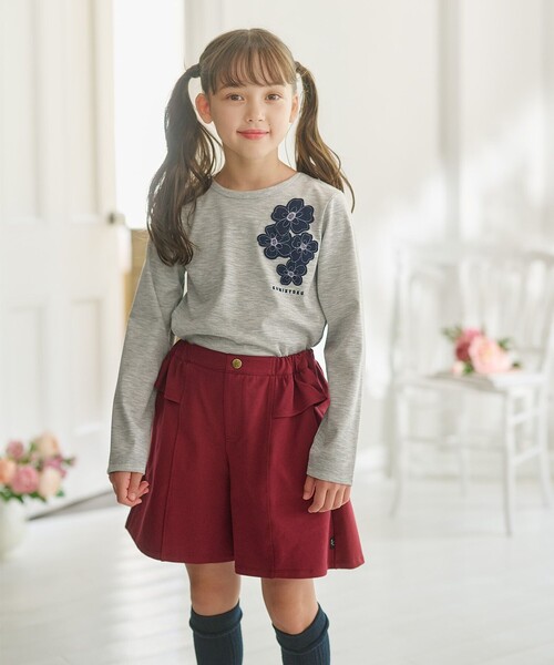 パンツ 「150-160cm」ソフトストレッチ ショートパンツ キッズ 子供服