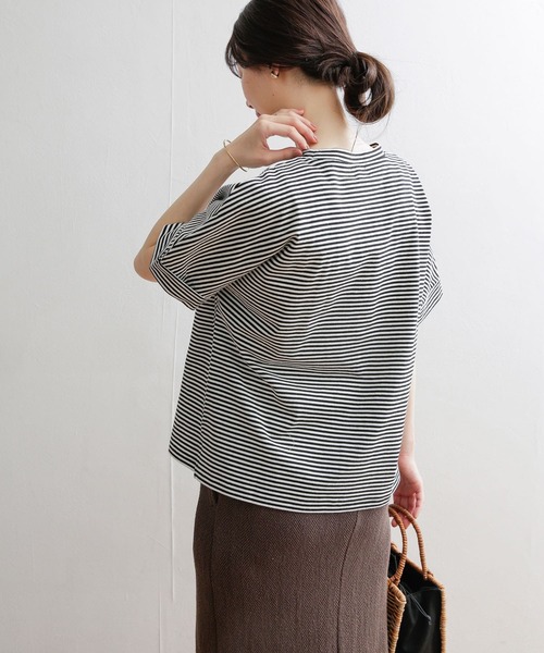 [URBAN RESEARCH DOORS] короткий рукав футболка MEDIUM Pink Lady -s