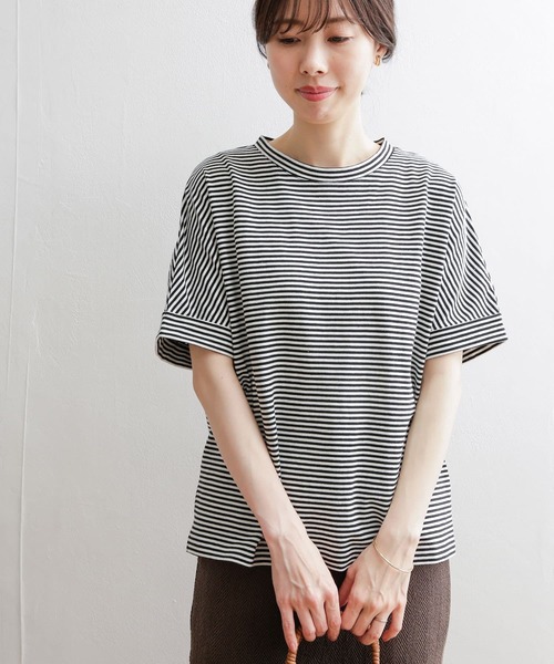 [URBAN RESEARCH DOORS] короткий рукав футболка MEDIUM Pink Lady -s