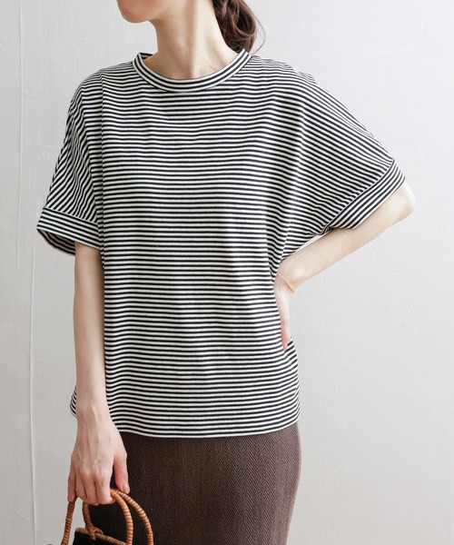 [URBAN RESEARCH DOORS] короткий рукав футболка MEDIUM Pink Lady -s