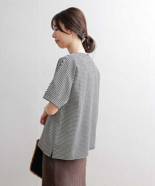 [URBAN RESEARCH DOORS] короткий рукав футболка MEDIUM Pink Lady -s