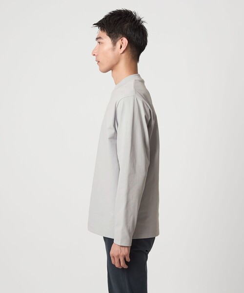 新品 HRM カノコクルーネック ロングスリーブTシャツ M Lグレー