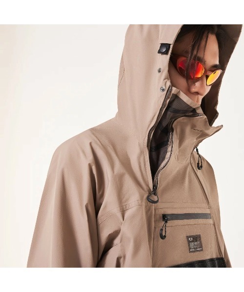 Oakley メンズナイロンジャケットY2K 茶 Oakley オークリー マウンテン ナイロンジャケット 茶 テック Y2K