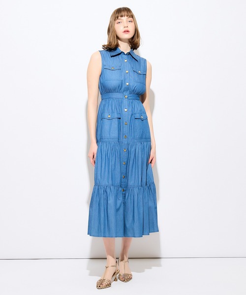 「DEICY」 ノースリーブワンピース FREE ブルー系その他 レディース_画像2