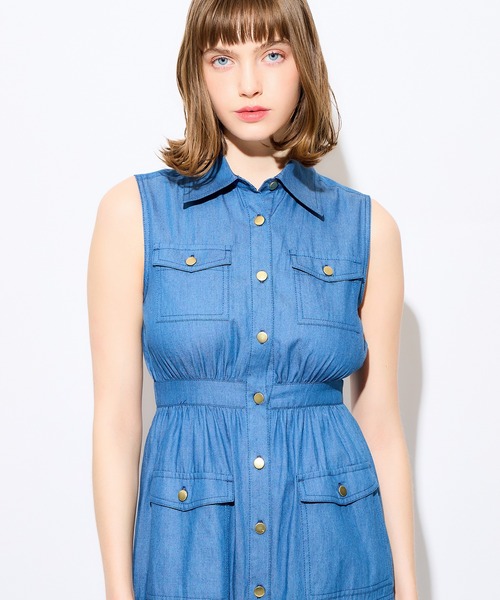 「DEICY」 ノースリーブワンピース FREE ブルー系その他 レディース_画像8