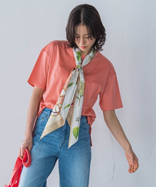 LAUTREAMONT（ロートレアモン） 半袖Tシャツ 9号 オレンジ レディース 