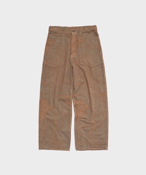 ワイドパンツ ジーンズ 「TAAKK/ターク」別注JACQUARD WIDE DENIM PANTS メンズの画像