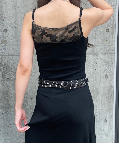 「ROGER AND RAW」 キャミソールワンピース FREE ブラック レディース_画像6